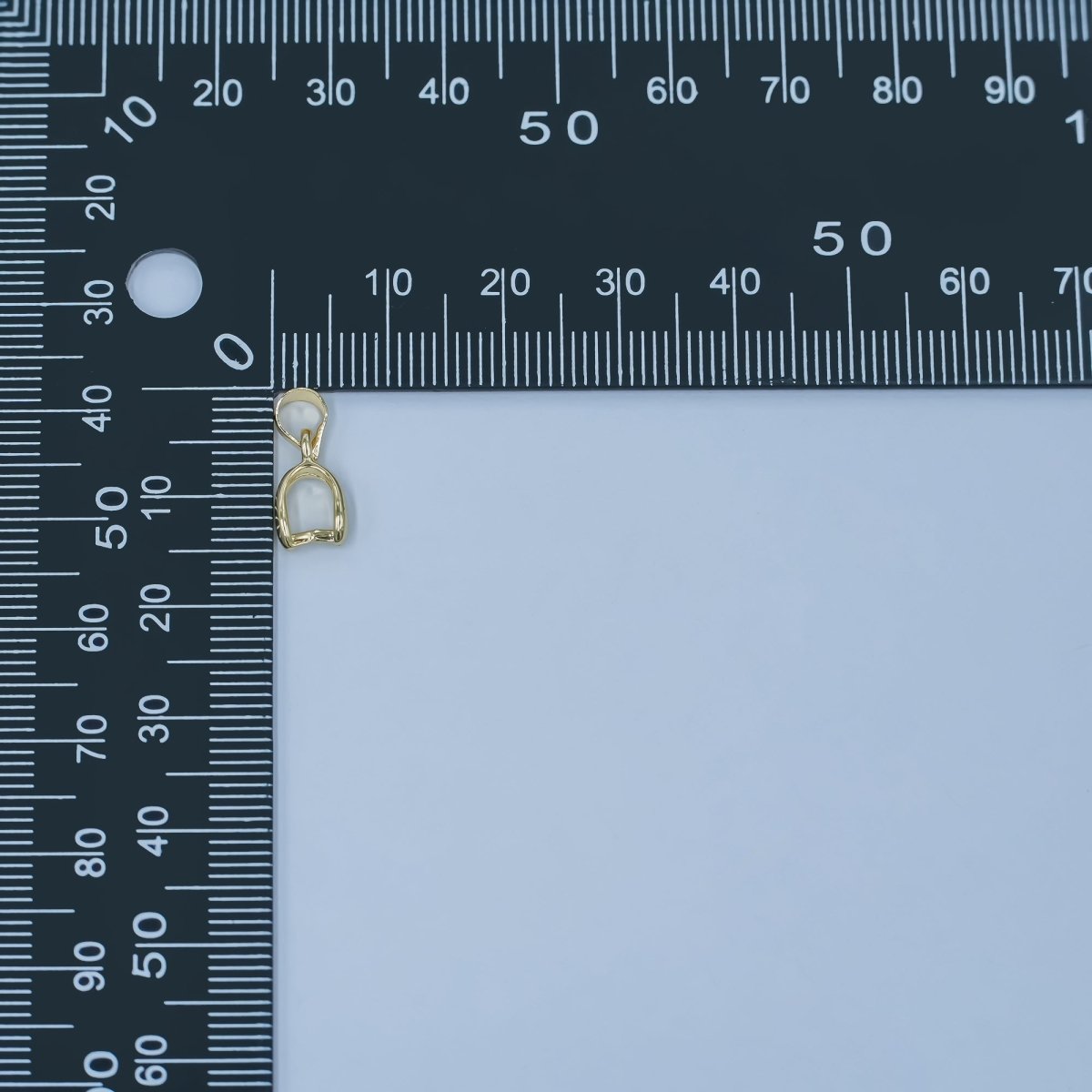 24K Gold Filled Minimalist Snap Bail Finding | Z1124 - DLUXCA