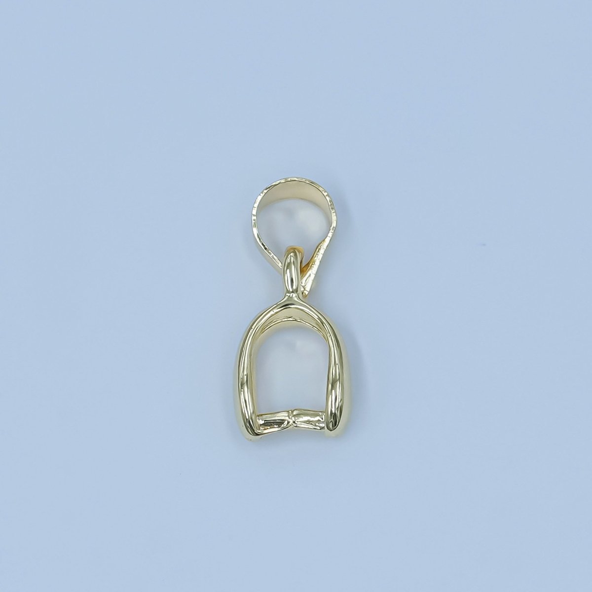 24K Gold Filled Minimalist Snap Bail Finding | Z1124 - DLUXCA