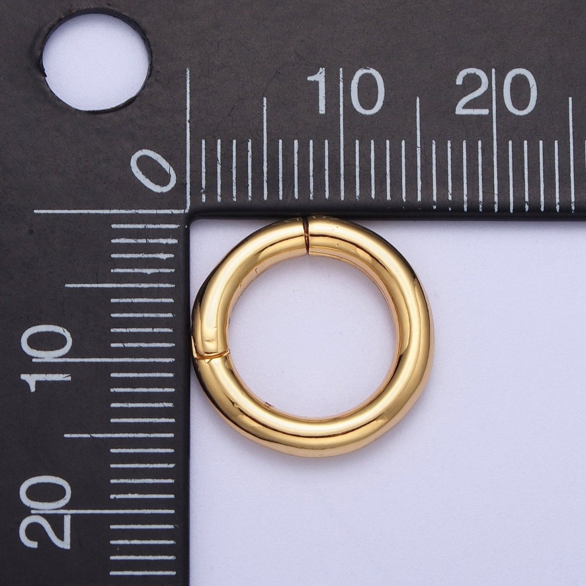 OS 24K Gold Filled Minimalist Spring Gate Ring Findings For Jewelry Making  L-933 L-934