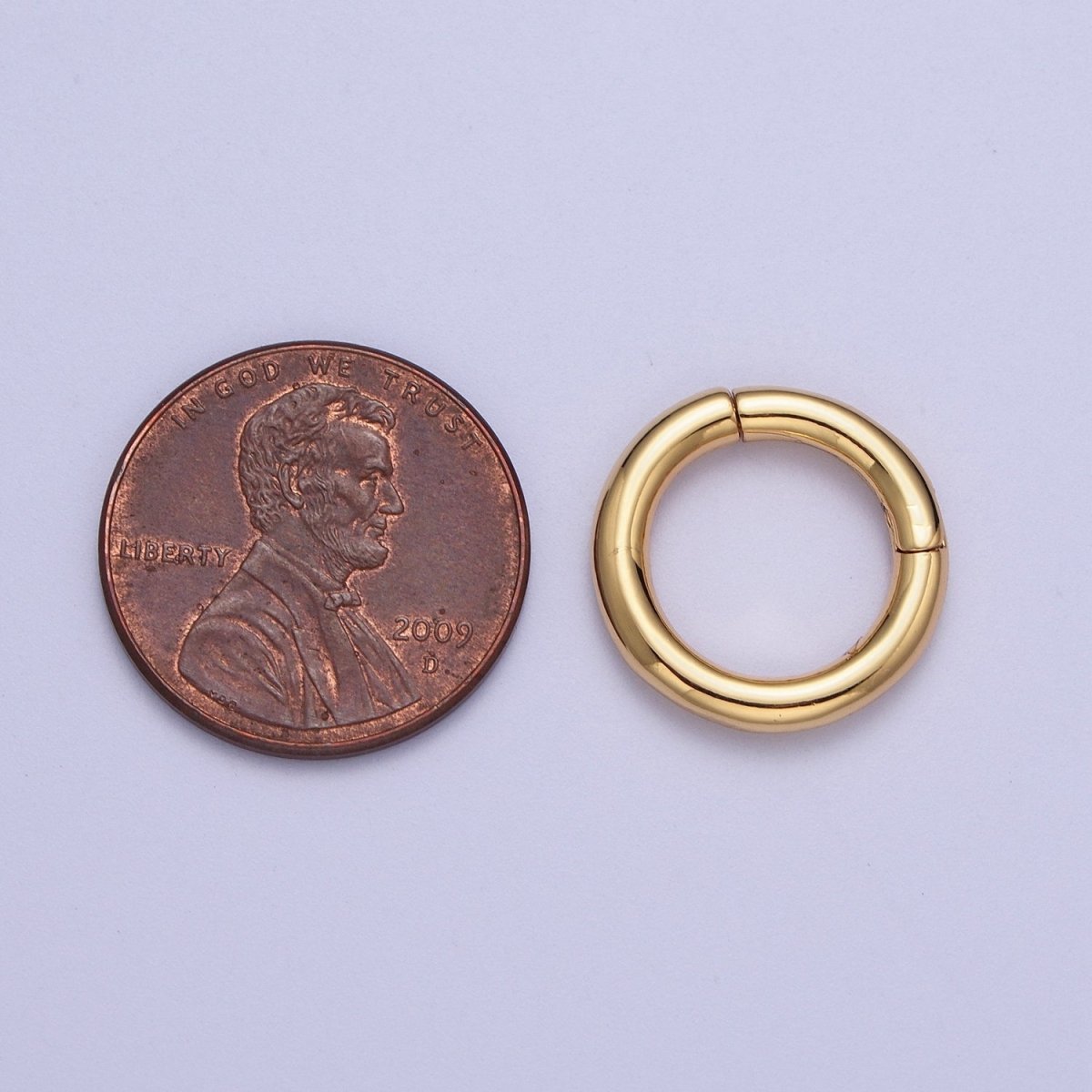 OS 24K Gold Filled Minimalist Spring Gate Ring Findings For Jewelry Making  L-933 L-934