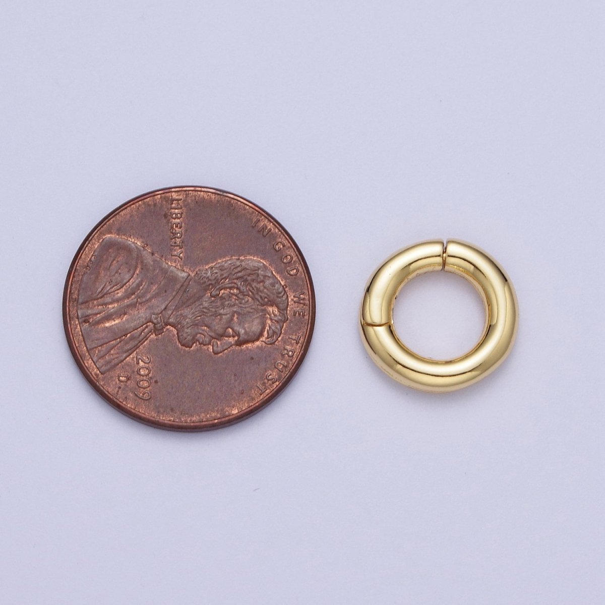 OS 24K Gold Filled Minimalist Spring Gate Ring Findings For Jewelry Making  L-933 L-934
