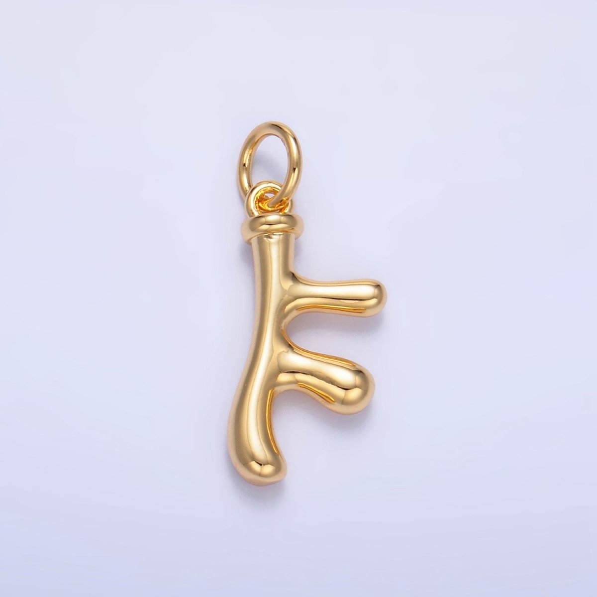24K Gold Filled Multidimensional 3D Tube Geometric Charm | W116