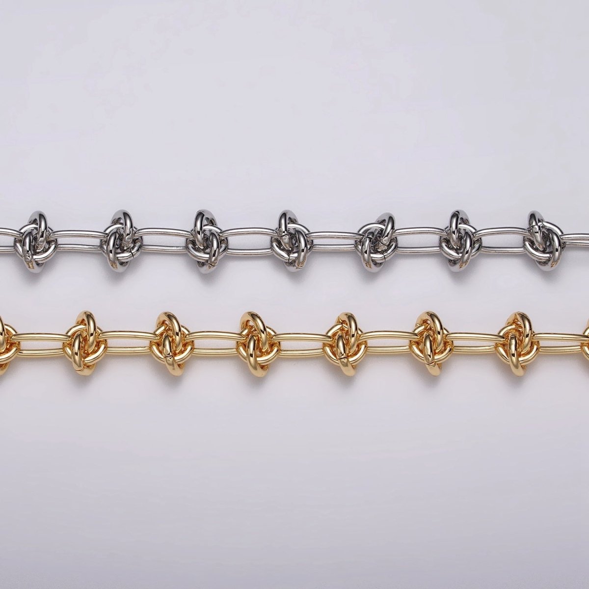 24k Gold Filled Multiple Round Rolo Link PaperClip Unfinished Chain in Gold & Silver Barbed Wire | ROLL-1143 - ROLL-1146 Clearance Pricing