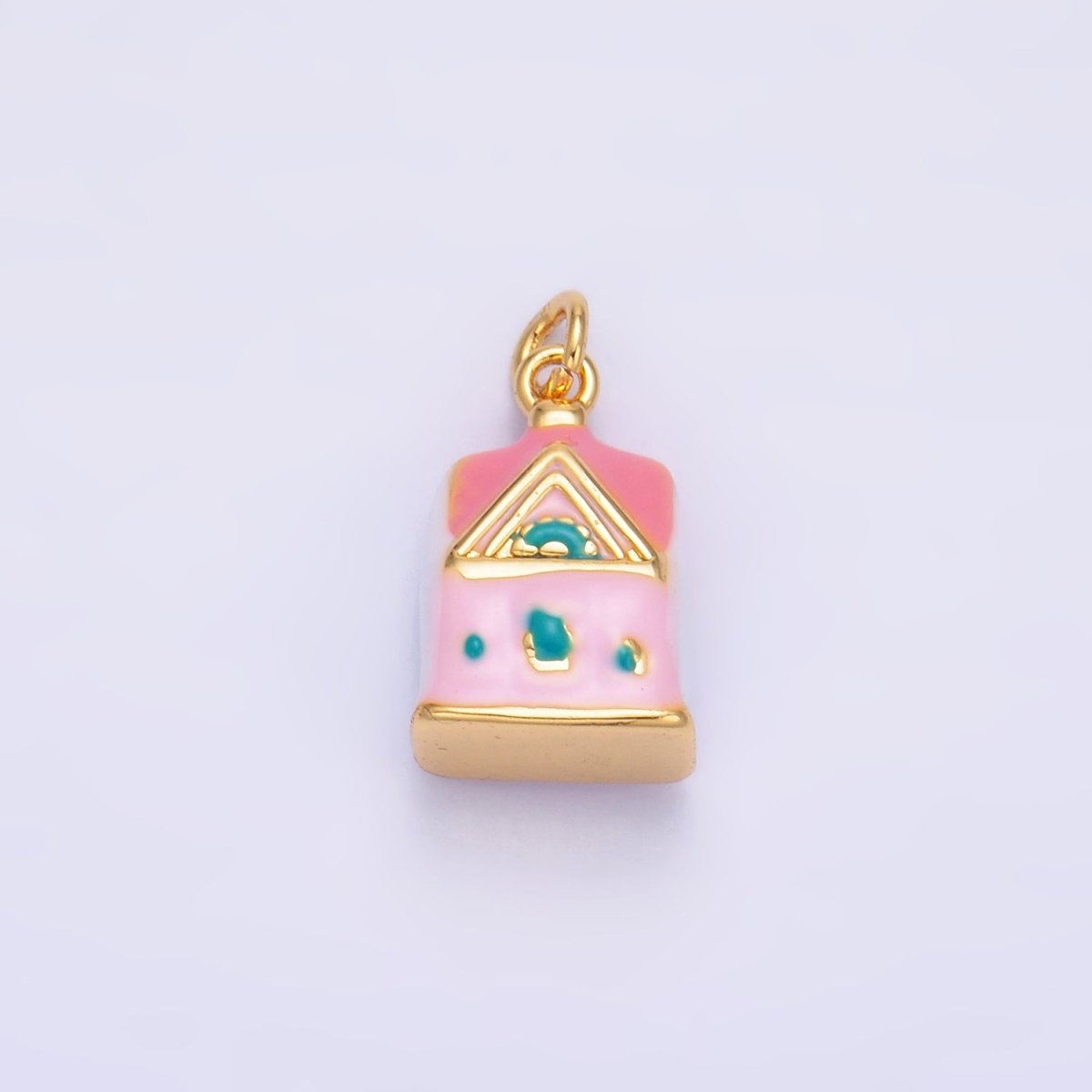 24K Gold Filled Nature Floral Mushroom Pet Sea Sell Ceramic Drop Charm