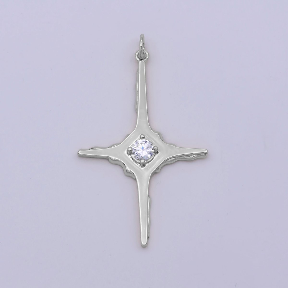 24k Gold Filled North Star Celestial Charm Pendant in Gold & Silver | M847