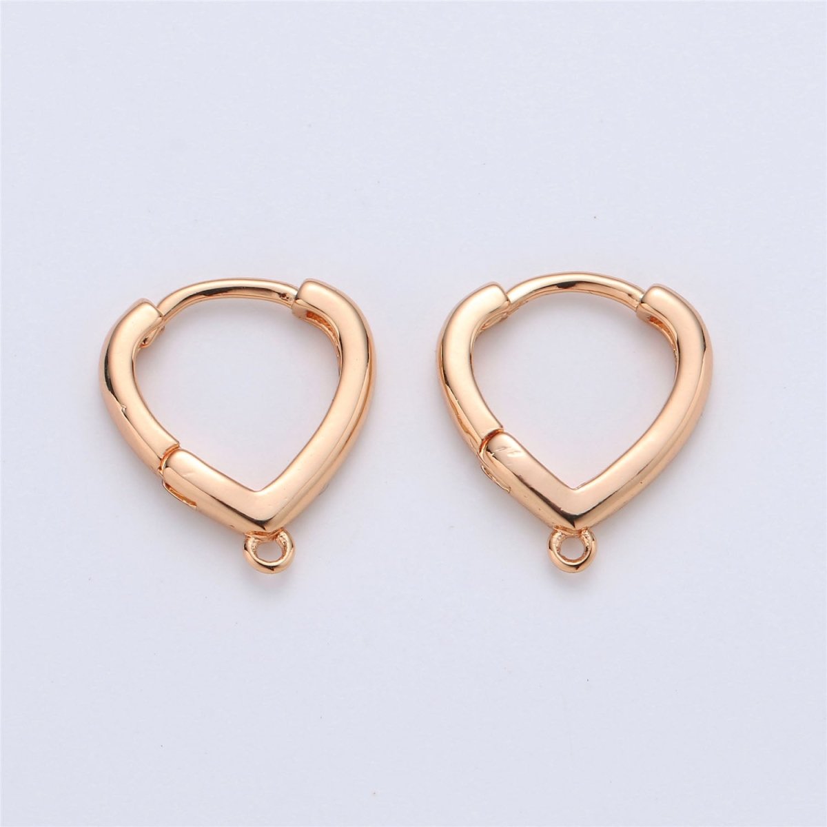24k Gold Filled Oval Easy Snap Earring with Jump Ring, Earring Supplies for DIY Earring Jewelry, Snap Click On Earring, Oval Shape K-467 K-867