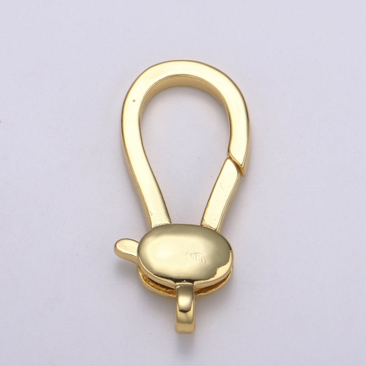 24K Gold Filled Oval Lobster Clasp Supplies Kit DIY Jewelry Making Bracelet Necklace L-178 - DLUXCA