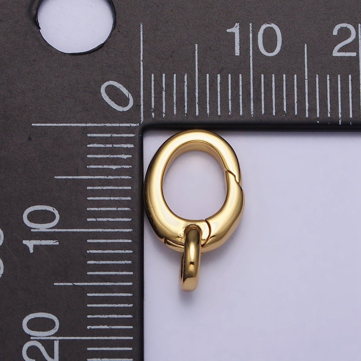 24K Gold Filled Oval Push Triggerless Clasps Jewelry Closure Supply in Gold & Silver | Z-123 Z-124