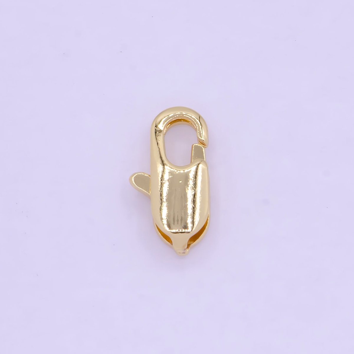 24K Gold Filled Rectangular 10.3mm x 5.3mm Lobster Clasps Closure Supply L-845 - DLUXCA