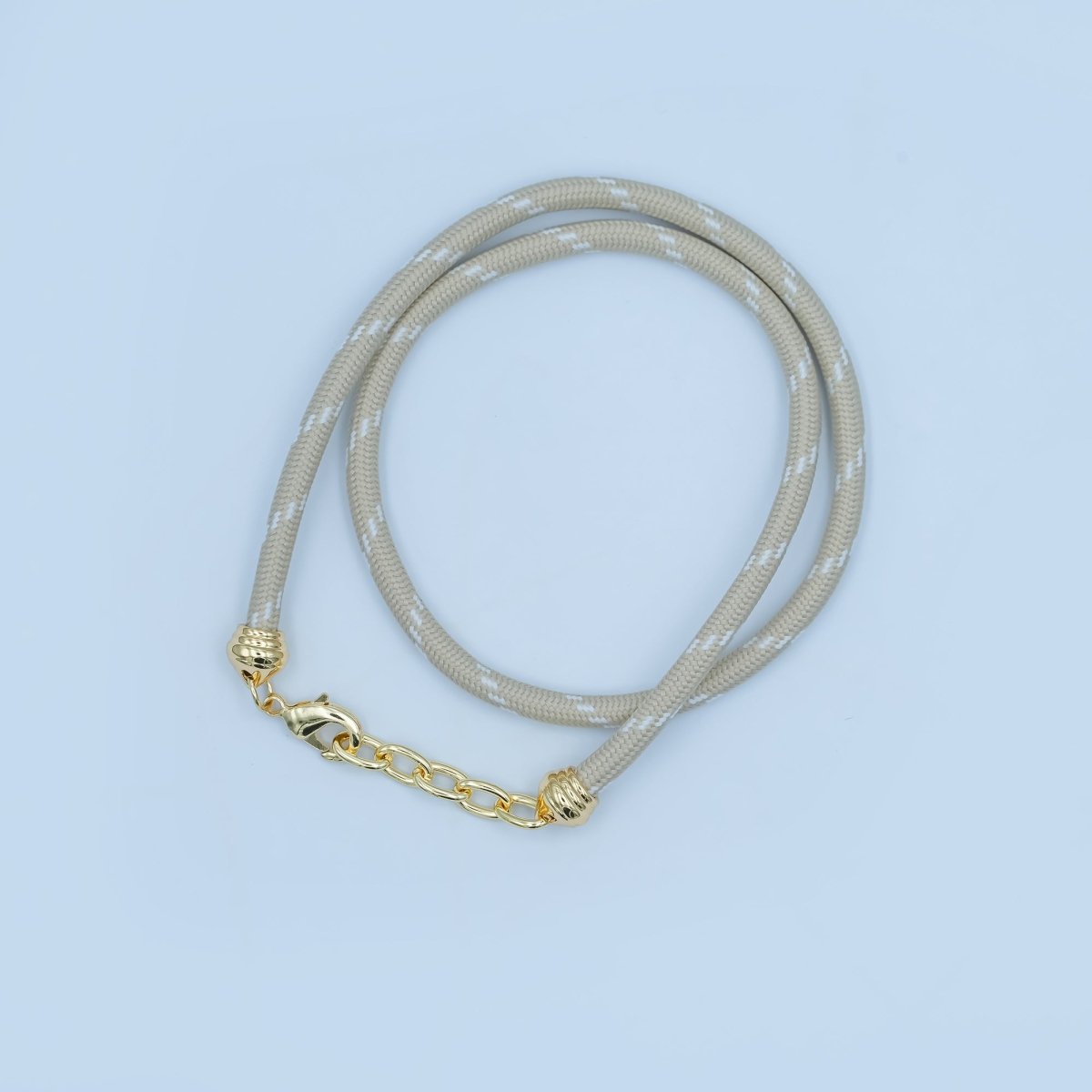 24K Gold Filled Red, Pink, Blue, Green, Beige, Teal Cord Chain Necklace | WA - 3061 ~ WA - 3066 - DLUXCA