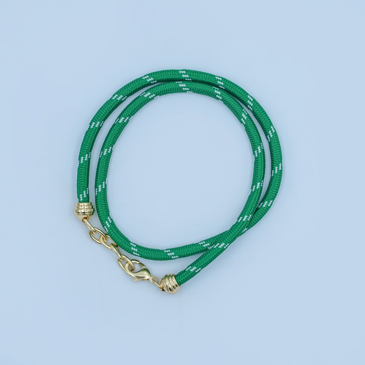 24K Gold Filled Red, Pink, Blue, Green, Beige, Teal Cord Chain Necklace | WA - 3061 ~ WA - 3066 - DLUXCA