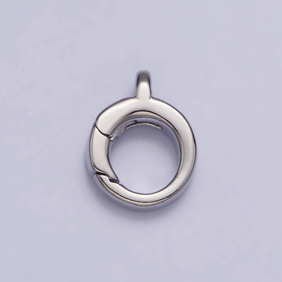 24K Gold Filled Round Push Triggerless Clasps Jewelry Closure Supply in Gold & Silver | Z-131 Z-132