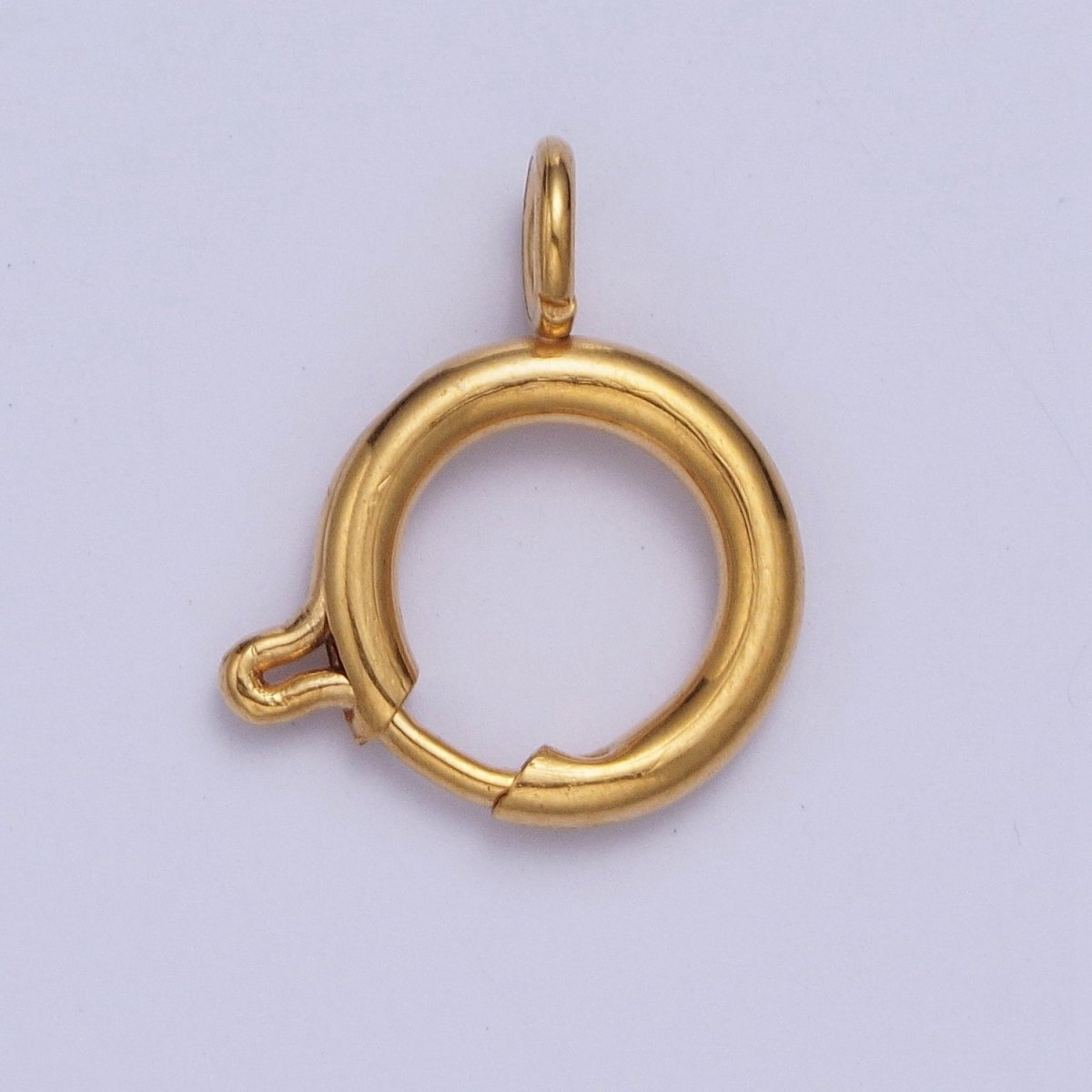24K Gold Filled Round Spring Ring Closure Clasps For DIY Jewelry Making  L-892-L-899 L-905