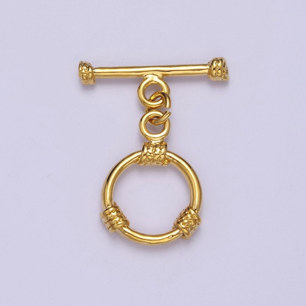 24k Gold Filled Round Toggle Clasp, Jewelry Clasp OT Clasp Findings L-693 L-694 L-695