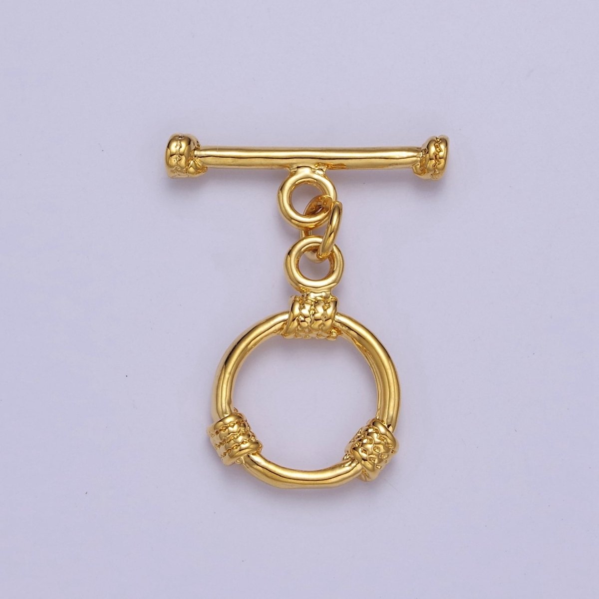 24k Gold Filled Round Toggle Clasp, Jewelry Clasp OT Clasp Findings L-693 L-694 L-695