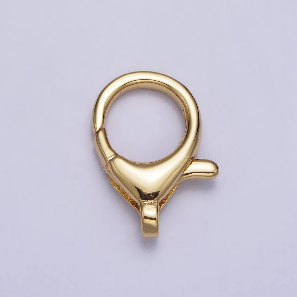 24K Gold Filled Rounded Oval 20mm Lobster Clasps Jewelry Closure in Gold & Silver | Z-111 Z-112