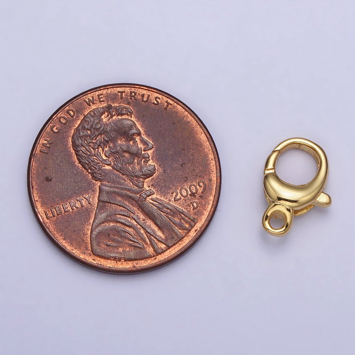 24K Gold Filled Rounded Oval Jewelry Lobster Clasps Closure Supply in Gold & Silver | Z-145 Z-146