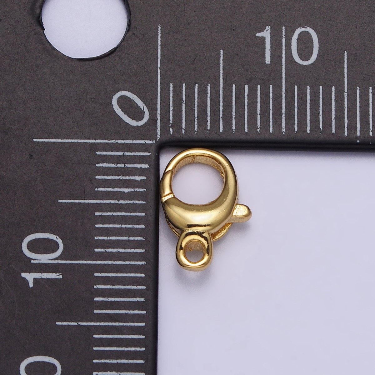 24K Gold Filled Rounded Oval Jewelry Lobster Clasps Closure Supply in Gold & Silver | Z-145 Z-146