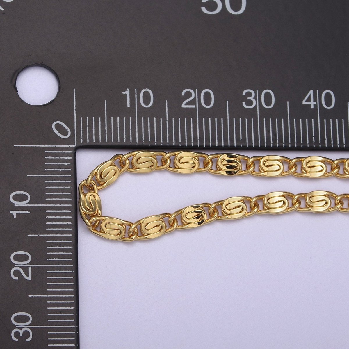 24K Gold Filled Scroll Chain, 3.5mm Width Unfinished Chain in Gold & Silver For Jewelry Making Wholesale Craft Supply | ROLL-682, ROLL-683 Clearance Pricing