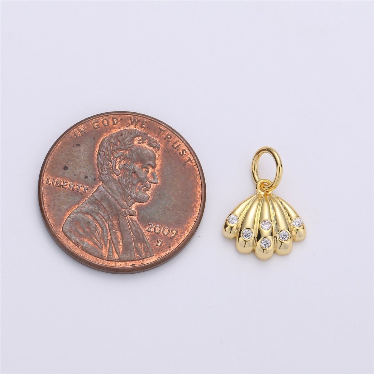 24k gold filled Shell Pendant Charm,Gold Filled Sea Shell Seashell, ocean sea life Charms, Silver Scallop Shell Charm for Bracelet Necklace D-007 D-008