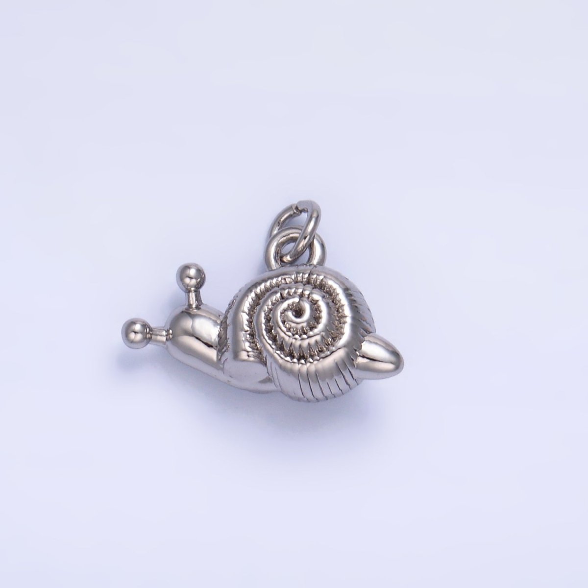 24K Gold Filled Snail Animal 3D Multidimensional Charm in Gold & Silver | W348