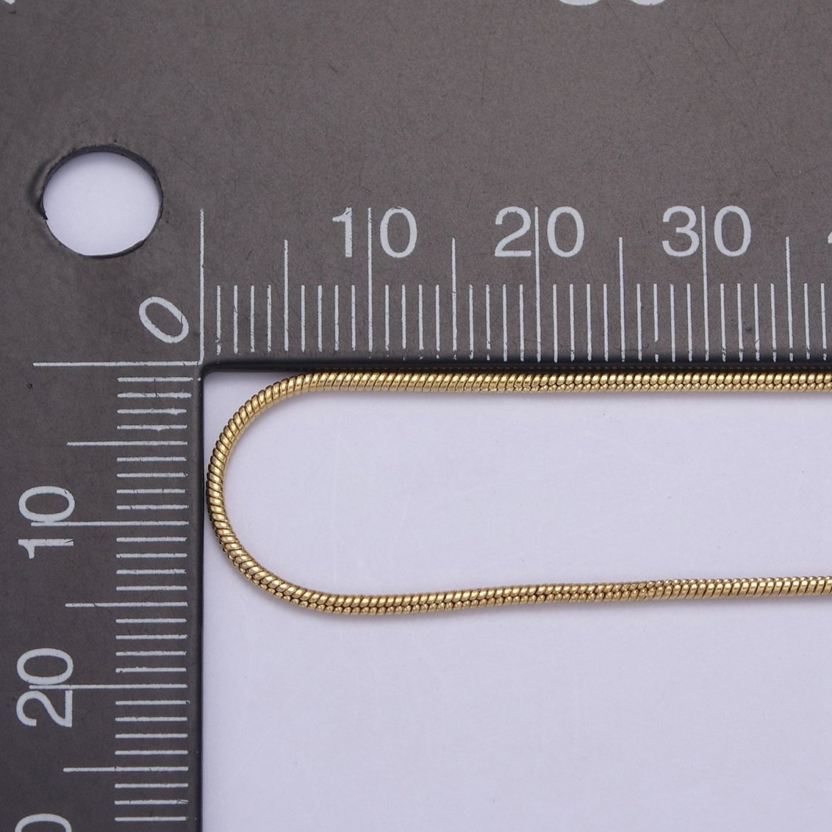 24K Gold Filled Snake Chain Dainty Chain Simple Everyday Layering Necklace | WA-731 Clearance Pricing - DLUXCA