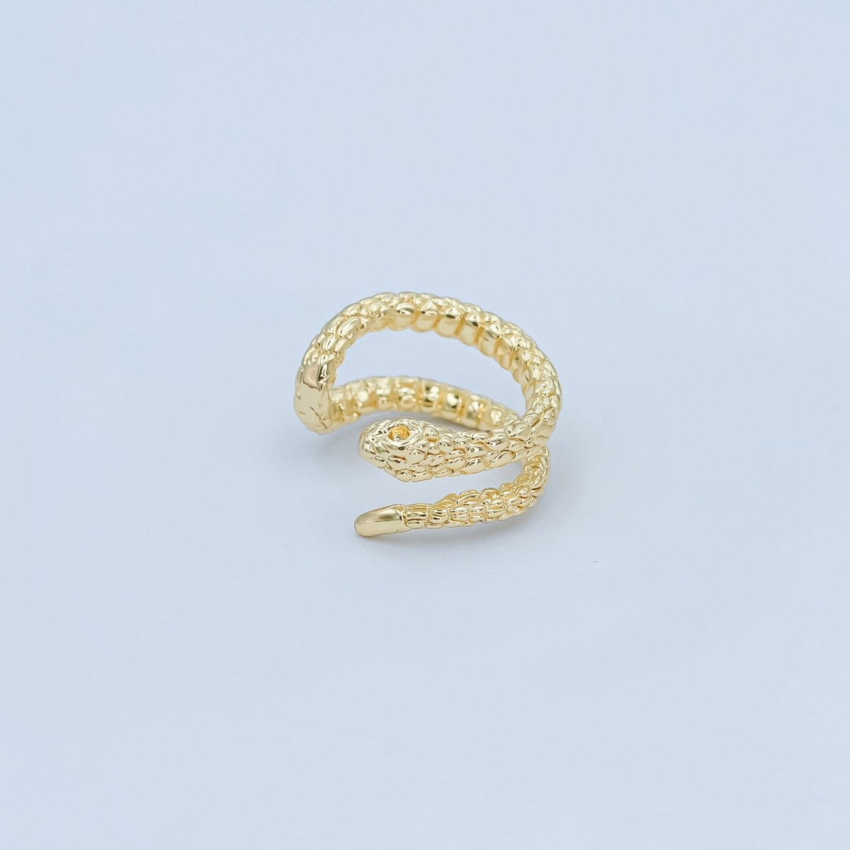 24K Gold Filled Snake Serpent Ear Cuff Earring | AI090 - DLUXCA