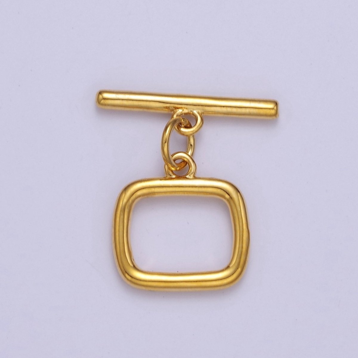24K Gold Filled Square Toggle Clasp, Jewelry Clasp OT Clasp Findings  L-717 L-718 L-722