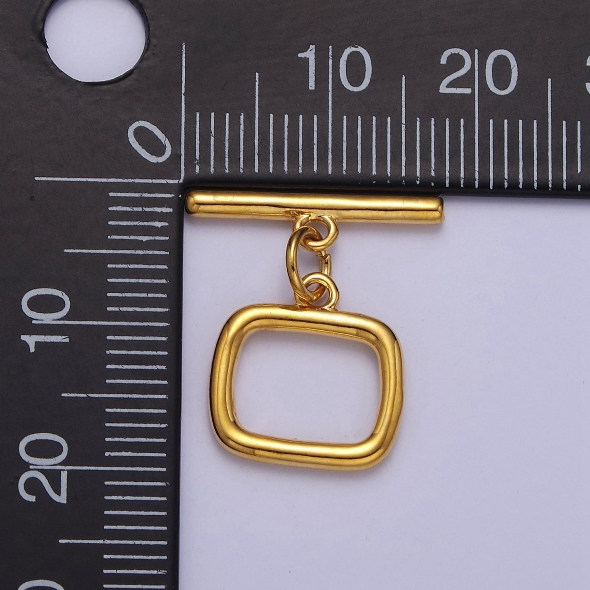 24K Gold Filled Square Toggle Clasp, Jewelry Clasp OT Clasp Findings  L-717 L-718 L-722