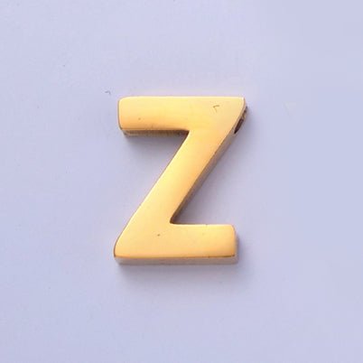24K Gold Filled Stainless Steel Initial Alphabet For DIY Necklace Making A-A1669-A-A1681