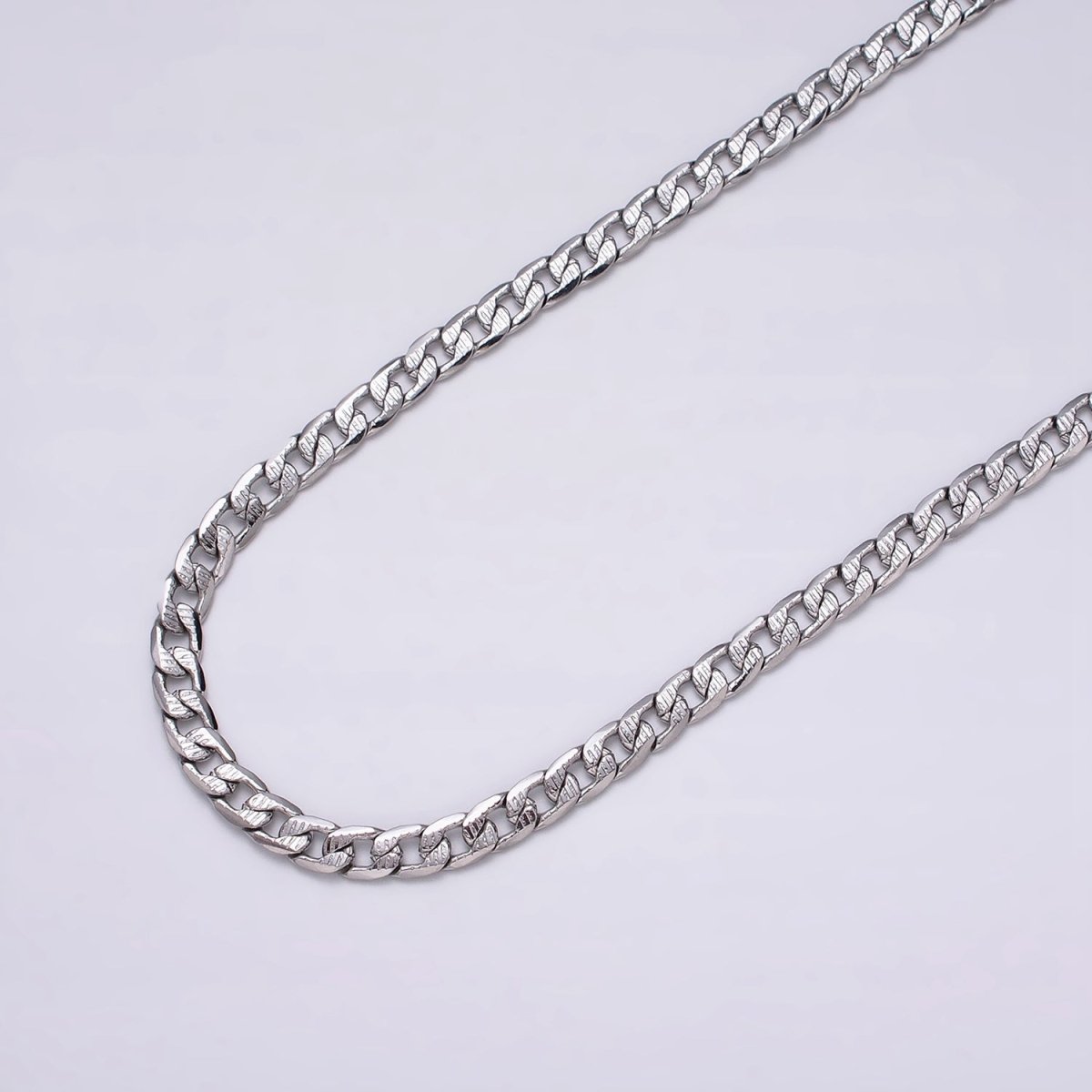 24k Gold Filled Textured Cuban Curb Chain 5.5mm Unfinished Unisex Curb Link Chain by Yard Wholesale Jewelry Making Supplies | ROLL-1311 ROLL-1312 Clearance Pricing