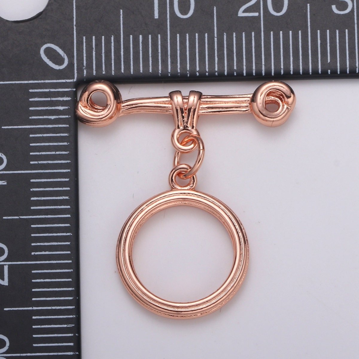24K Gold Filled Toggle Clasp Black / Rose Gold / Gold / Silver For DIY Jewelry Making Necklace Bracelet Anklet L-217~L-220