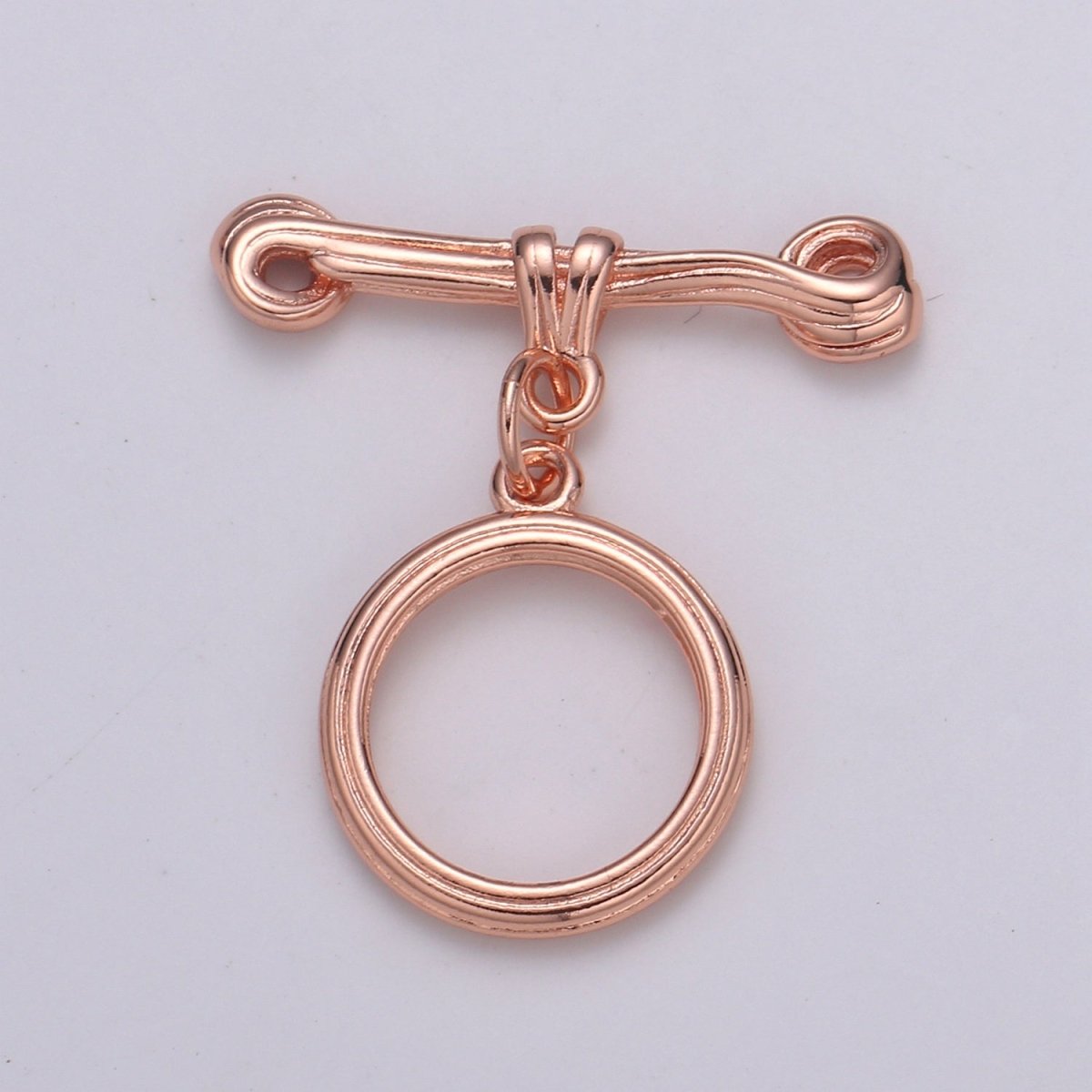 24K Gold Filled Toggle Clasp Black / Rose Gold / Gold / Silver For DIY Jewelry Making Necklace Bracelet Anklet L-217~L-220
