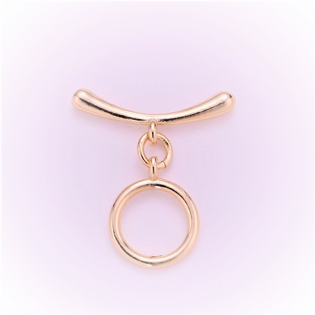 24K Gold Filled Toggle Clasp Smooth Circle OT Clasp For Jewelry Making Bracelet Necklace Diy Accessories Wholesale Supply Finding L-104~L-107 L-142