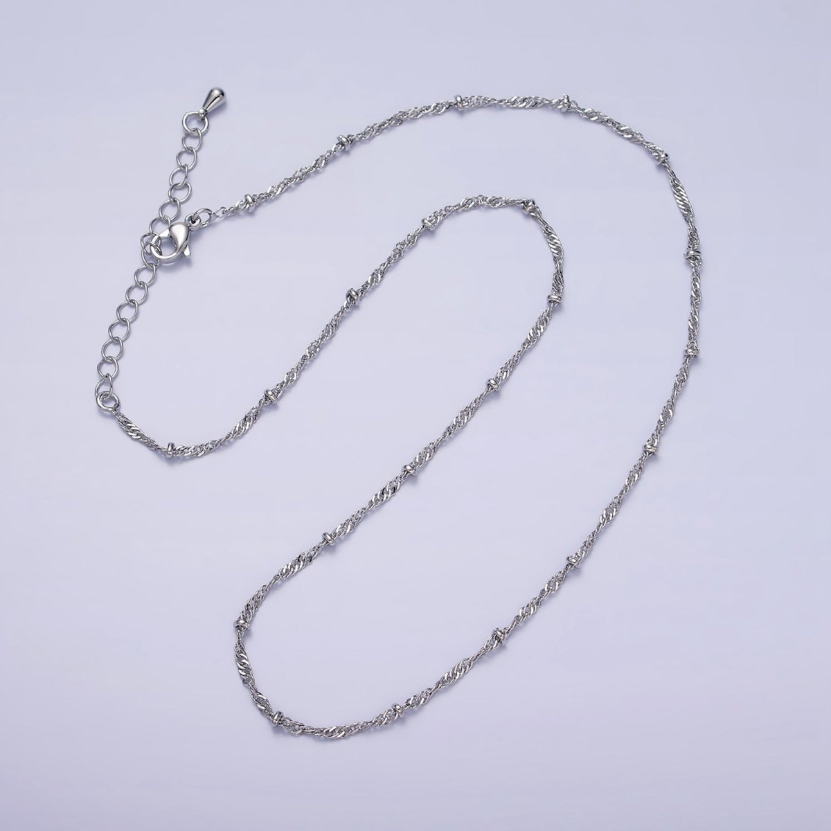 24K Gold Filled Twisted Chain With Gold Beads For Wholesale Necklace Dainty Satellite Chain Jewelry Making Supplies | WA-1847 WA-1848 Clearance Pricing