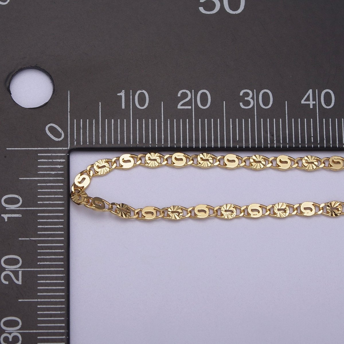 24K Gold Filled Unique Scroll Chain, Sunburst Textured Unfinished Chain in Gold & Silver For Jewelry Making | ROLL-680, ROLL-681 Clearance Pricing