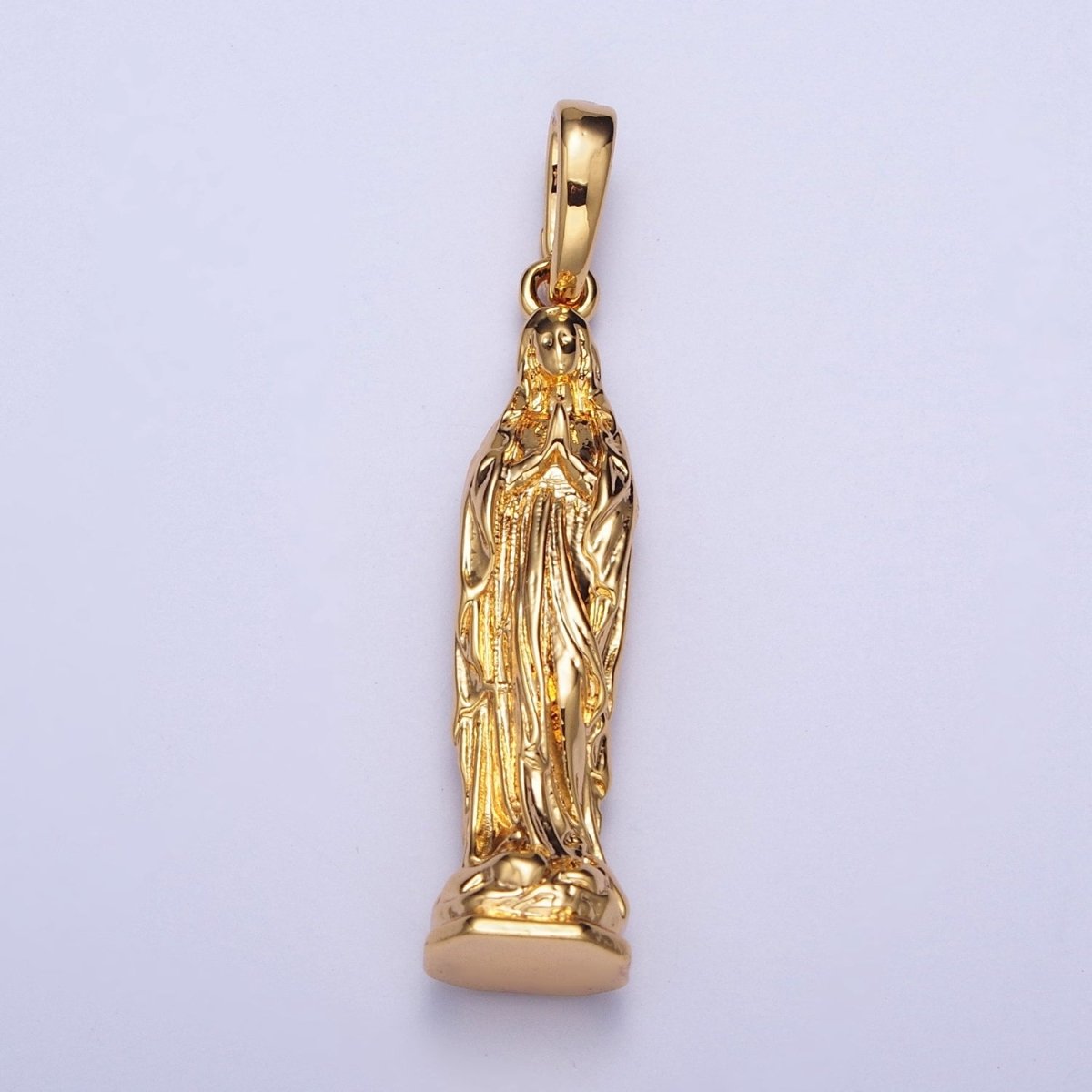 24K Gold Filled Virgin Mary Pendant Lady Guadalupe For Jewelry Necklace Making X-441 - DLUXCA