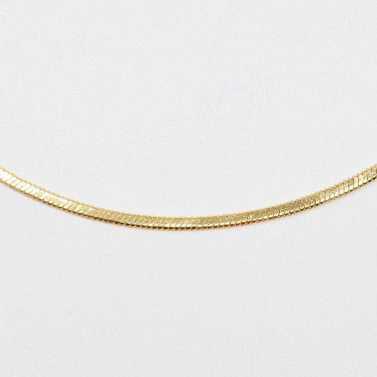 24K Gold Plated 19.7 inches 1.5mm Omega Necklace w/ Lobster Clasps | CN-997 Clearance Pricing - DLUXCA