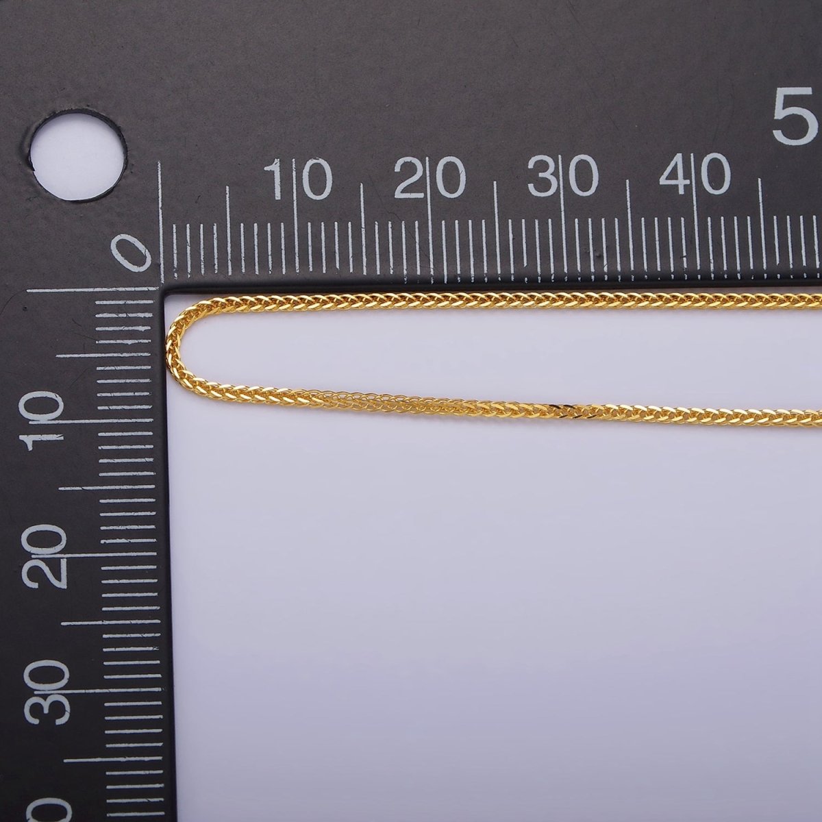 24K Gold Vermeil Curb Necklace Chain, 925 Sterling Silver Necklace Chain w/ Heavy 24K Gold Plated 18.5 inch | WA-1959 Clearance Pricing - DLUXCA