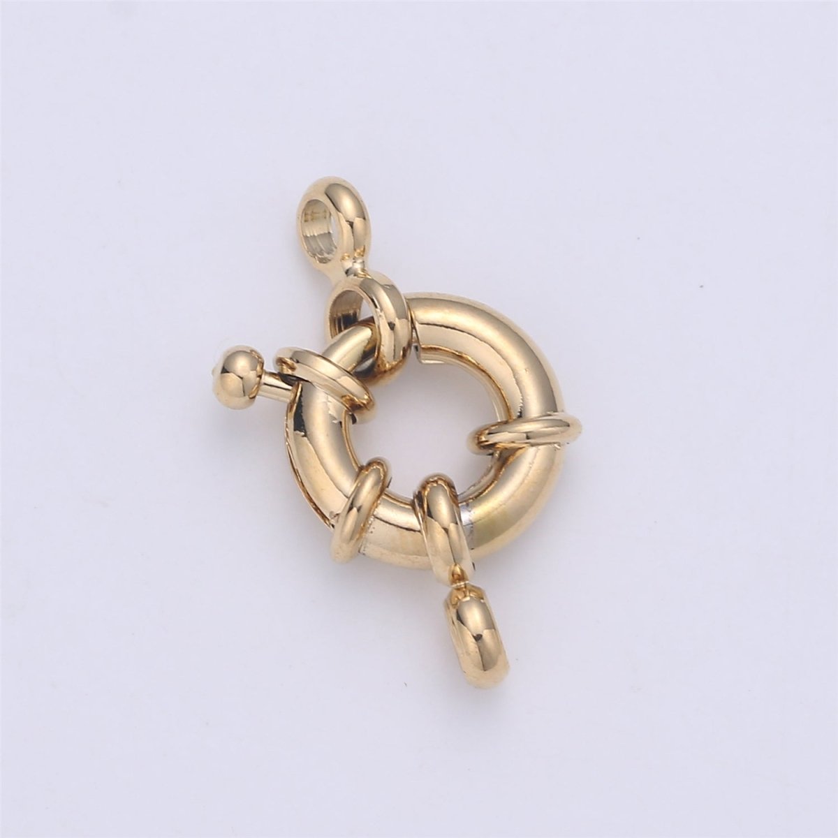 24K Marine Ship Sailor Clasp with Rings For Jewelry Making Necklace Bracelet Anklet L-148~L-149