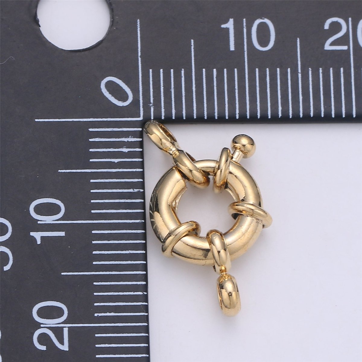 24K Marine Ship Sailor Clasp with Rings For Jewelry Making Necklace Bracelet Anklet L-148~L-149