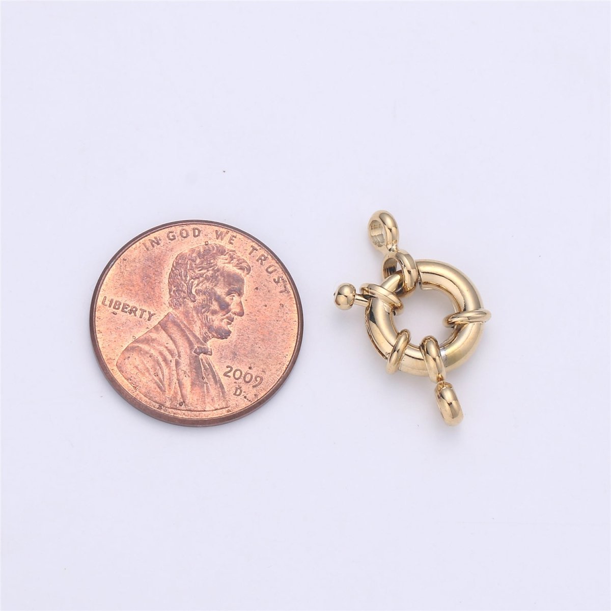 24K Marine Ship Sailor Clasp with Rings For Jewelry Making Necklace Bracelet Anklet L-148~L-149