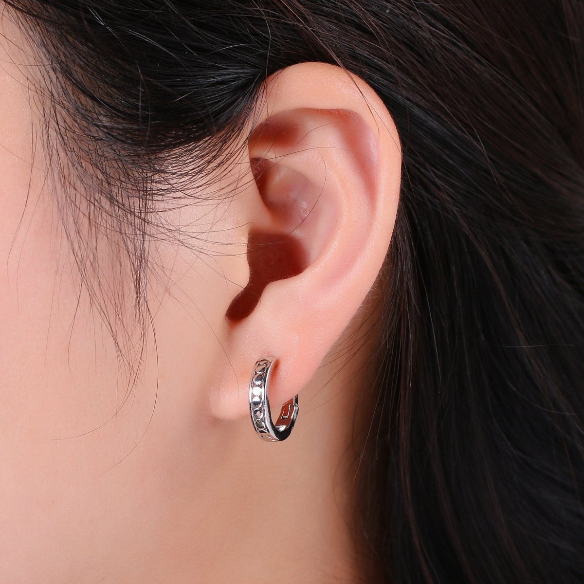 24k Vermeil Gold Earrings, Huggie Earring, Tiny Earrings, Circle Earrings, Handmade Earrings, Everyday Wear Earrings, Rosegold Earring K-696 - K-698