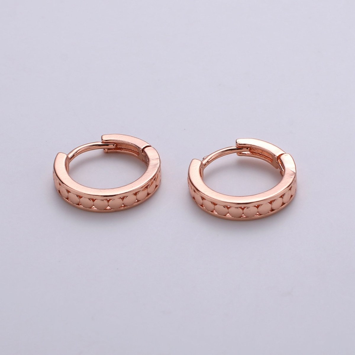 24k Vermeil Gold Earrings, Huggie Earring, Tiny Earrings, Circle Earrings, Handmade Earrings, Everyday Wear Earrings, Rosegold Earring K-696 - K-698