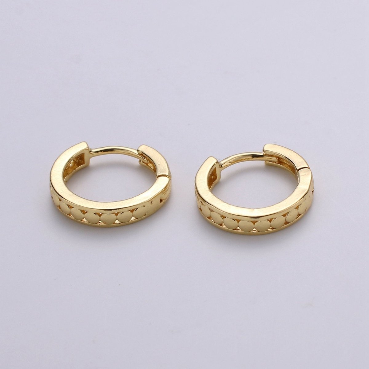 24k Vermeil Gold Earrings, Huggie Earring, Tiny Earrings, Circle Earrings, Handmade Earrings, Everyday Wear Earrings, Rosegold Earring K-696 - K-698