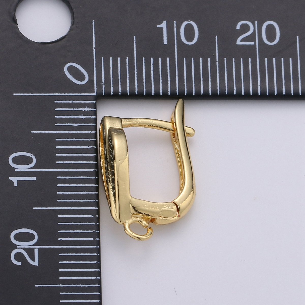 24k Vermeil Gold Earrings, Open Link, Latch Back Earring, Leaf Earrings, DIY Earrings, Everyday Wear Earrings, Rosegold Earring, K-678 - K-680
