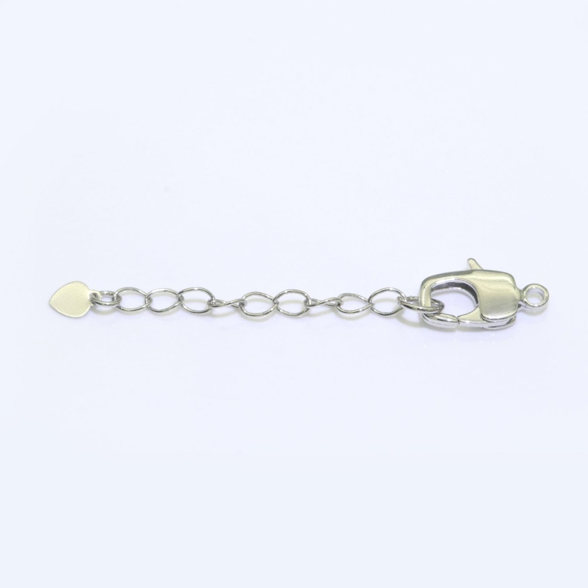 2.5 inch Gold Filled Chain Extender For Necklace Bracelet Supply Component Findings Extenders w/ Heart charm + Lobster Clasp L-504 L-505