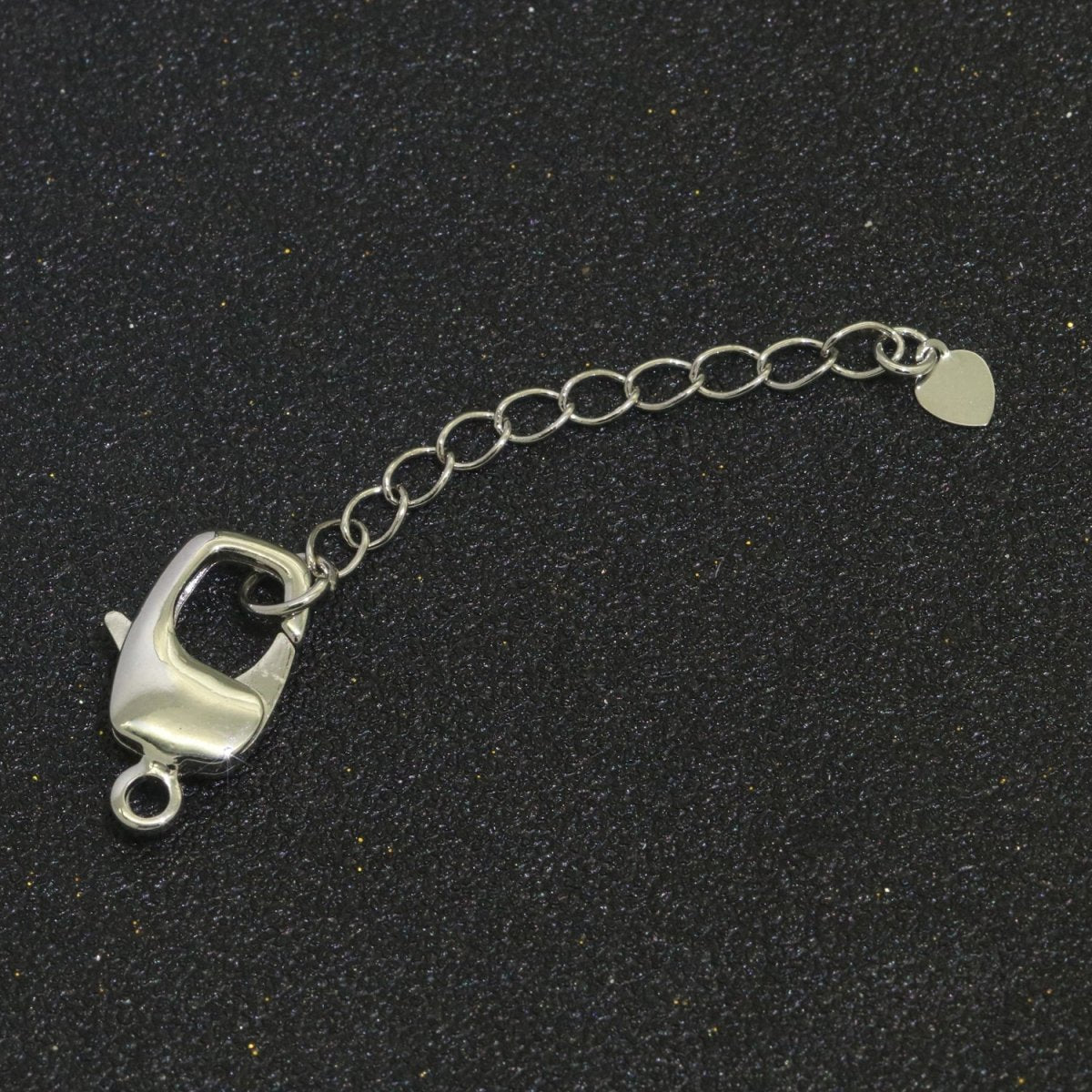 2.7 inch Gold Filled Chain Extender For Necklace Bracelet Supply Component Findings Extenders w/ Heart charm + Lobster Clasp L-506 L-507