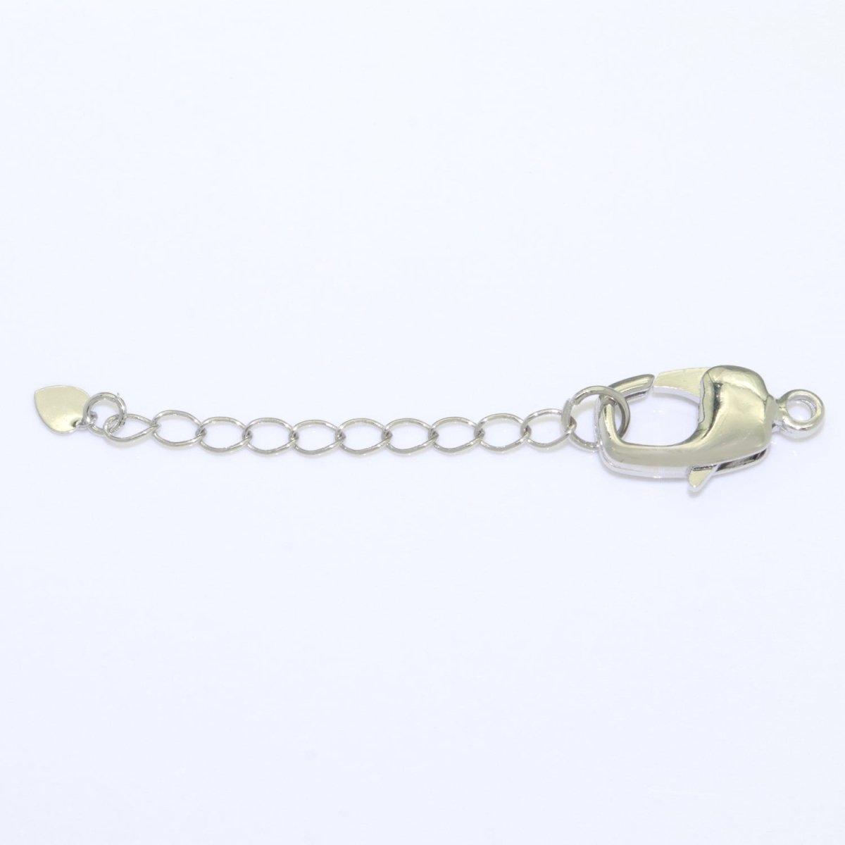 2.7 inch Gold Filled Chain Extender For Necklace Bracelet Supply Component Findings Extenders w/ Heart charm + Lobster Clasp L-506 L-507