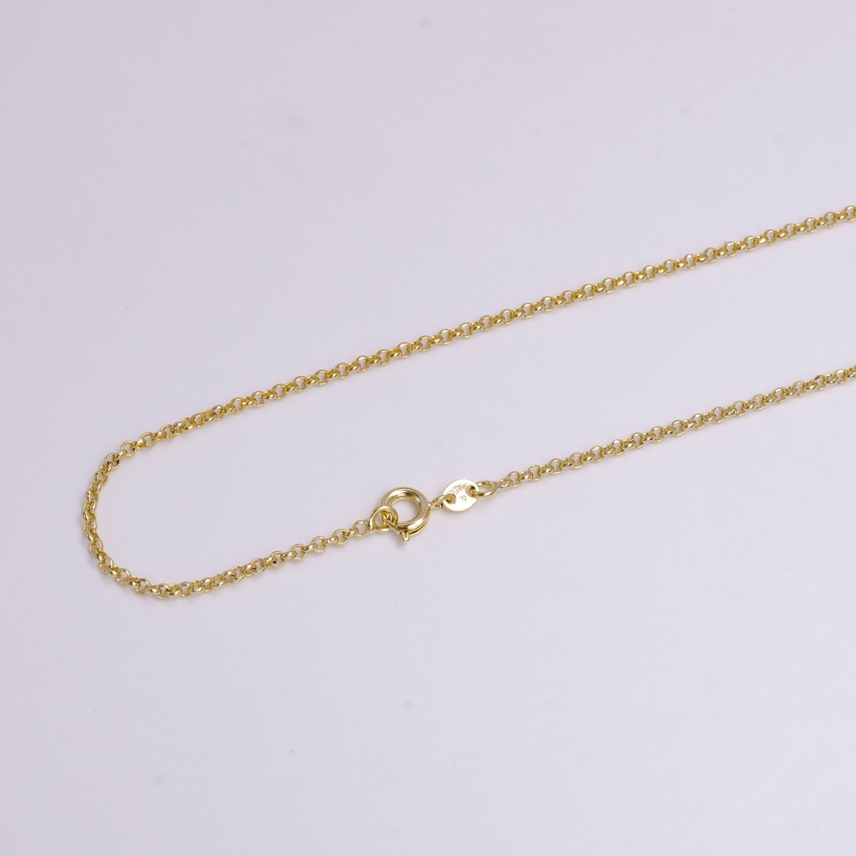 2mm Round Rolo 20 Inch, 17.5 Inch Layering Chain Necklace | WA-1902 WA-1903 Clearance Pricing